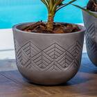 Vaso Redondo 315cm Japi Cimento Queimado