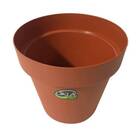 Vaso Redondo Bari Eco (10x9) Cor Terracota Okla