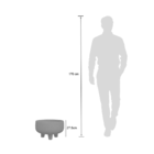 Vaso Redondo Com Pés 45 Jappi Cimento