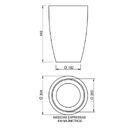 Vaso Redondo Cônico Moderno 30 Japi