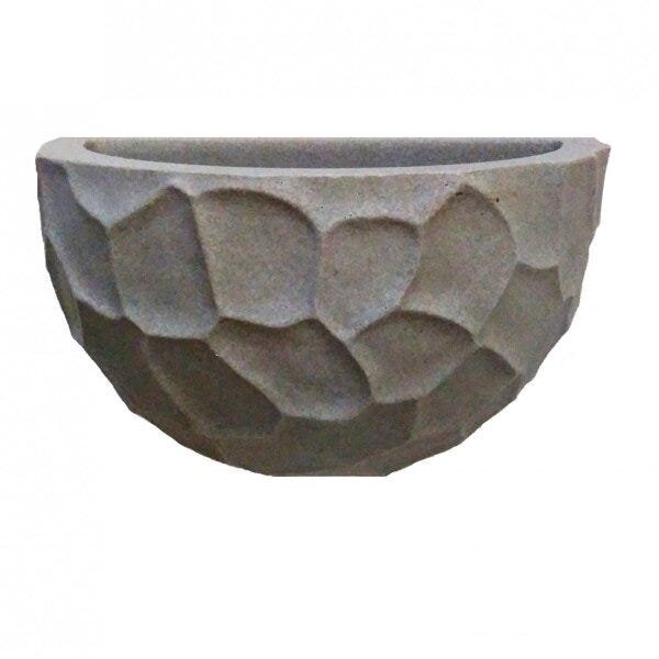 Vaso Redondo De Parede Prisma Japi Mármore