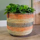 Vaso Redondo Fibras Naturais Jane D15 A17 - Ts Brasil