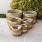 Vaso Redondo Fibras Naturais Jane D15 A17 - Ts Brasil