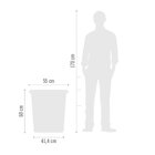 Vaso Redondo Firenze 56 Cimento Queimado