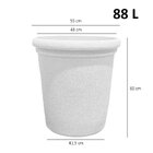 Vaso Redondo Firenze 56 Cimento Queimado