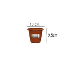 Vaso Redondo N 13 Rischioto Marrom