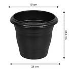 Vaso Redondo N 50 Rischioto Preto