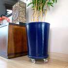 Vaso Redondo para Planta em Polietileno 43x36cm Azul