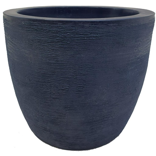Vaso Redondo Para Plantas 20x23cm em Polietileno 7l Azul