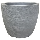 Vaso Redondo Para Plantas 20x23cm em Polietileno 7l Cinza