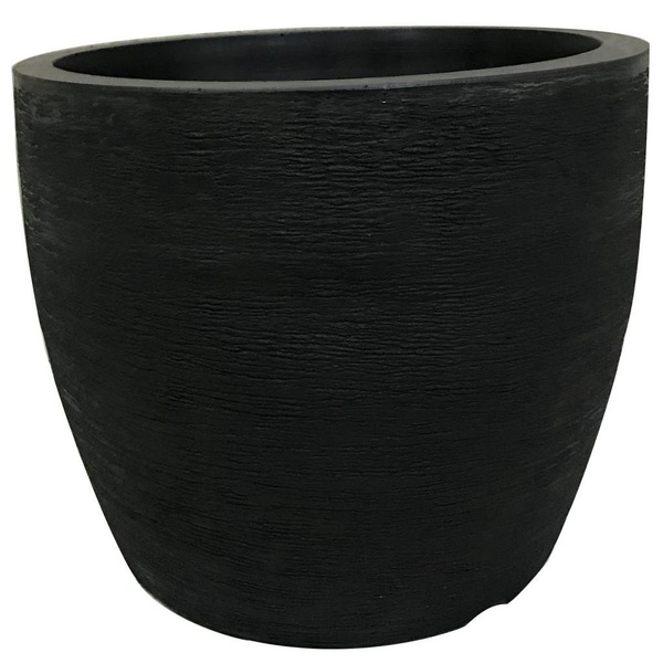 Vaso Redondo Para Plantas 20x23cm em Polietileno 7l Preto