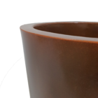 Vaso Redondo Planta Polietileno Decorativo 59x40cm Marrom