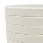 Vaso Relevo com Prato 24x28cm Branco