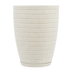 Vaso Relevo com Prato 30x40cm Branco