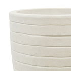 Vaso Relevo com Prato 30x40cm Branco