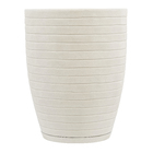 Vaso Relevo com Prato 39x49cm Branco