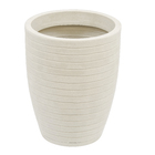 Vaso Relevo com Prato 39x49cm Branco