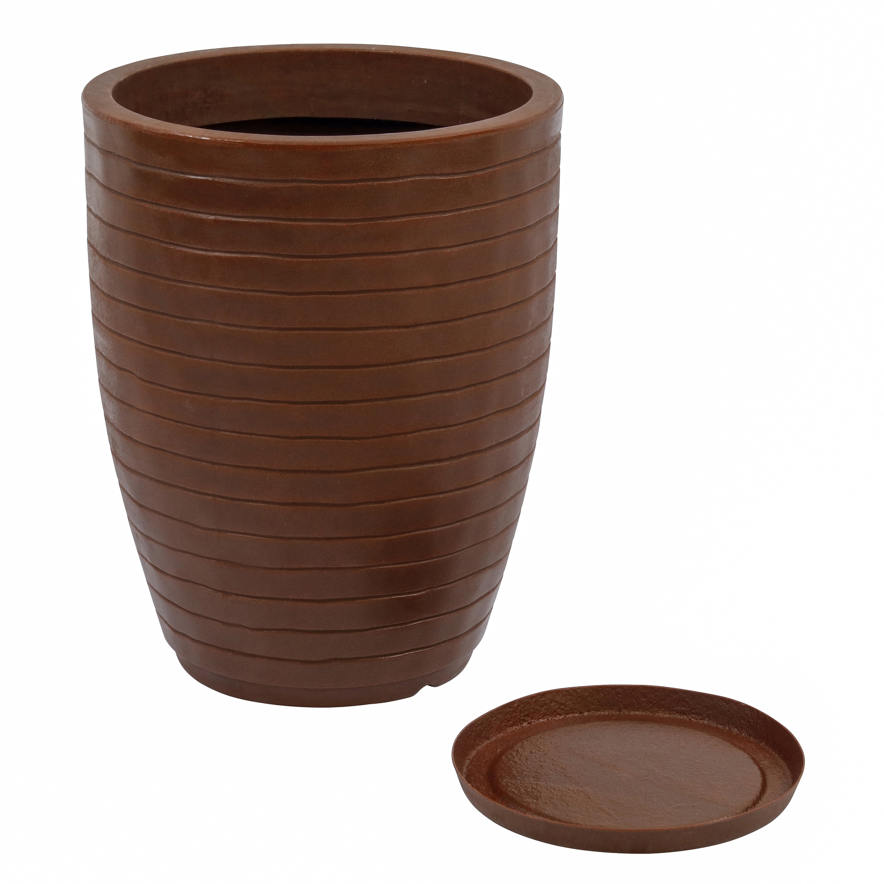 Kit Vasos de Planta em Plástico Relevo Vasart: Praticidade para a rega