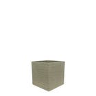 Vaso Relevo Cubo 30 x 30 cm Antique Camurça Vasart