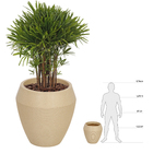 Vaso Resina Iguatemi 53x38 Areia Naterial