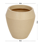 Vaso Resina Iguatemi 53x38 Areia Naterial
