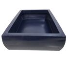 Vaso Retangular Para Plantas em Polietileno 58x14cm Azul