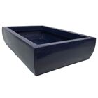 Vaso Retangular Para Plantas em Polietileno 58x14cm Azul