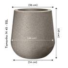 Vaso Riscatto Redondo 45 Granito