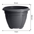 Vaso Romano Redondo Preto (2l) Nutriplan