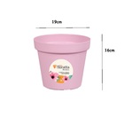 Vaso Rosa Redondo Floratta 19x19x16cm Rischioto