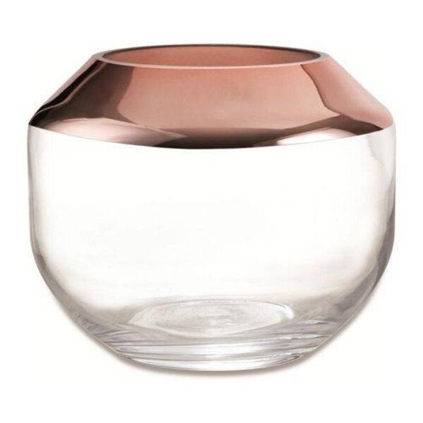 Vaso Rose Gold Em Vidro I - Rosa Cdp