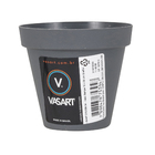 Vaso Sampa 10x09cm Grafite Vasart