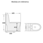 Vaso Sanitário Acoplado (monobloco) Imperial Diamond Prime