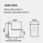 Vaso Sanitário Adamas Adm-2025