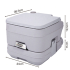 Vaso Sanitário Assento Toalete Banheiro Químico Portátil 10 L