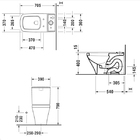 Vaso Sanitário com Caixa Acoplada 3,5/5L DuraStyle Branco Duravit