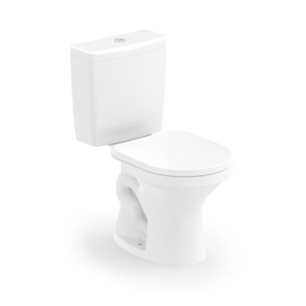 Vaso Sanitário com Caixa Acoplada 3/6L Saída Verticcal Net Branco Celite