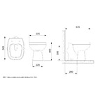 Vaso Sanitário Convencional Saída Vertical City Branco Celite