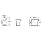 Vaso Sanitário Convencional Com Assento Termofixo Queda Amort
