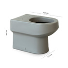 Vaso Sanitário Convencional Deca Carrara P.60.85 Soft Antraci