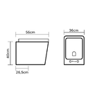 Vaso Sanitário Convencional Quadrado Lux