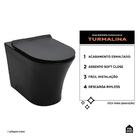 Vaso Sanitário Convencional Tanzanita Pingoo.casa - Preto