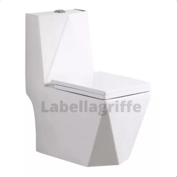 Vaso Sanitário Creare Monobloco Da8007 Quadrado Branco