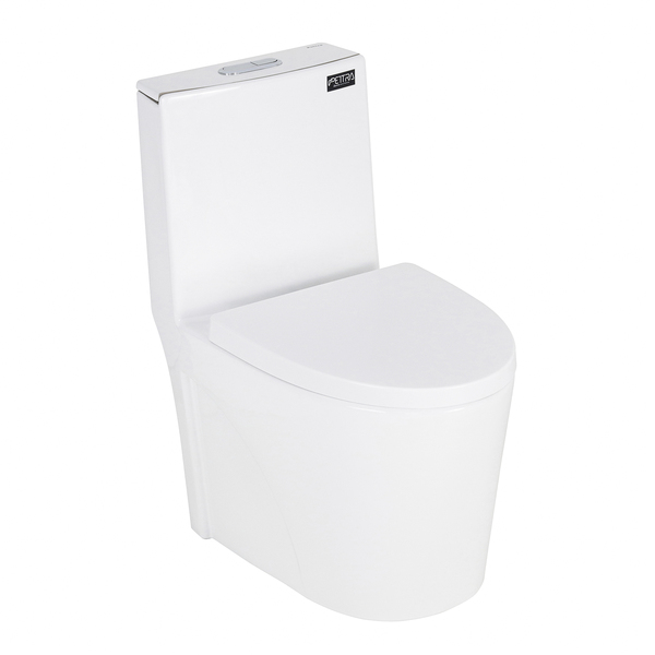 Vaso Sanitário Monobloco Branco Duplo Acionamento 3/6L Vertical Ambar Advance Pettra