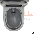 Vaso Sanitário Monobloco Amazonita Pingoo.casa - Cinza