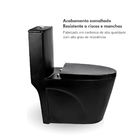 Vaso Sanitário Monobloco Caixa Acoplada Modelo Londres - Preto