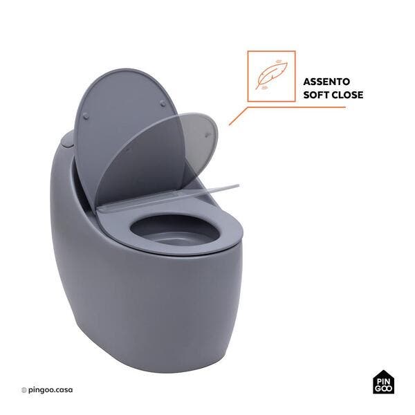 Vaso Sanitário Monobloco Caixa Acoplada Privada Aquarela Pingoo