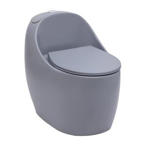 【値下げ可能】Gray PEEPS 146 Vaso Sanitário Monobloco Caixa Acoplada Privada Aquarela Pingoo