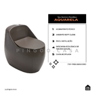 Vaso Sanitário Monobloco Caixa Acoplada Privada Aquarela Ping