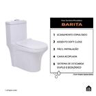 Vaso Sanitário Monobloco Caixa Acoplada Privada Barita Pingoo